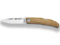 NAVAJA DEPORTIVA CON CACHAS EN MADERA DE OLIVO Y HOJA DE 8 CM - Espadas y Más