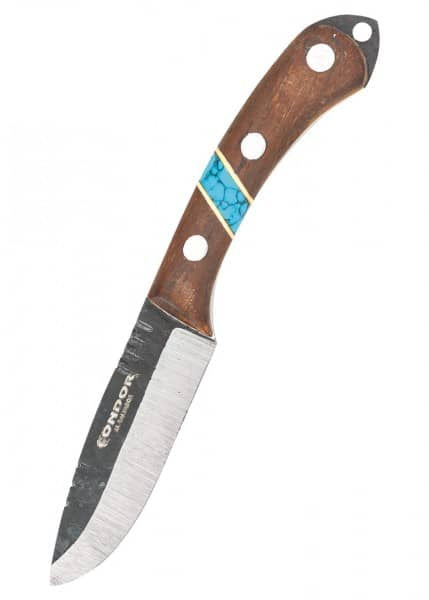 NAVAJA DEPORTIVA DE BOLSILLO CON PUÑO EN ASTA DE TORO BLOQUEO Y HOJA DE 6.5 CM - Espadas y Más