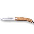 NAVAJA DEPORTIVA JOKER IBÉRICA ,CON BLOQUEO, CACHAS EN MADERA DE OLIVO, ACERO INOX MOVA 1.4116 Y HOJA DE 7,5 CM. - Espadas y Más