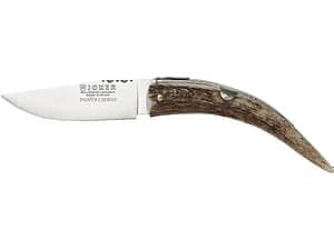 NAVAJA JOKER PUNTA DE CIERVO, HOJA 8 CM. INCLUYE ESTUCHE. - Espadas y Más