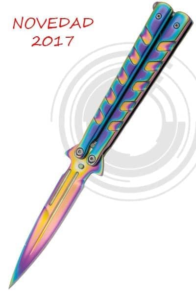 Navaja mariposa rainbow 16100W - Espadas y Más