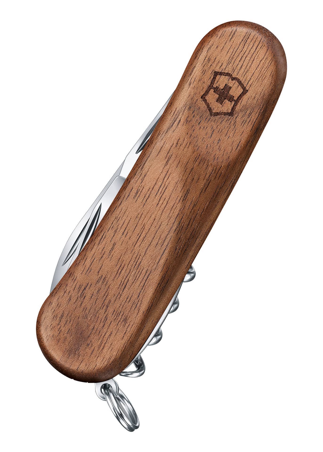 Navaja Multiusos EvoWood 10 o 14, madera de nogal Victorinox VI-2.3801.63/VI-2.3901.63 - Espadas y Más