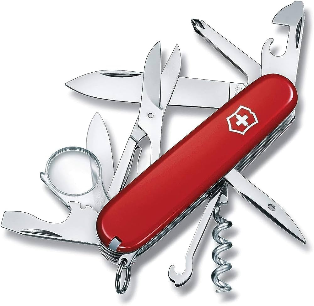 Navaja multiusos Explorer, 16 Funciones, roja Victorinox  VI-1.6703 - Espadas y Más