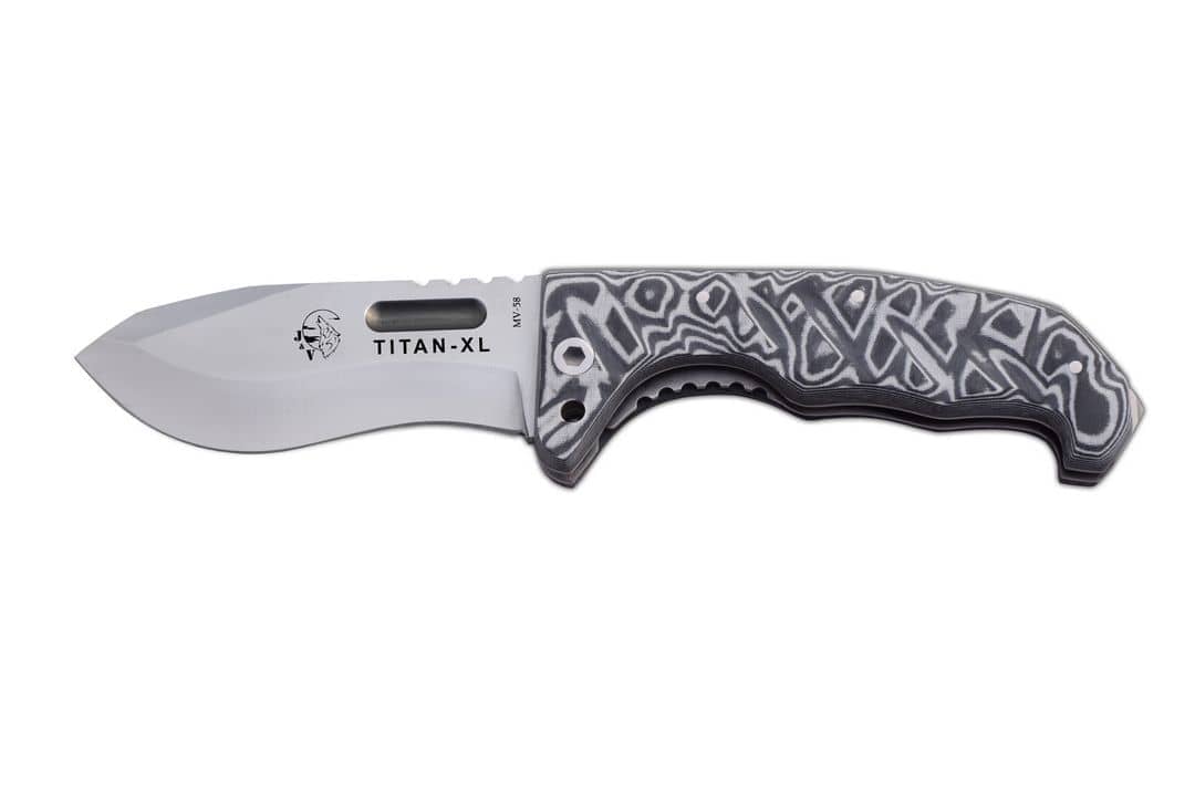 Navaja Tital XL micarta gris 1235-M6 - Espadas y Más