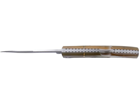 NAVAJA DEPORTIVA CON BLOQUEO CACHAS EN MADERA ROJA Y HOJA DE 8 CM - Espadas y Más