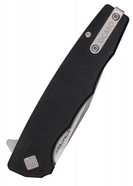 Cuchillo Estrategia, negro, G10, Ocaso Knives OC-29BGD - Espadas y Más