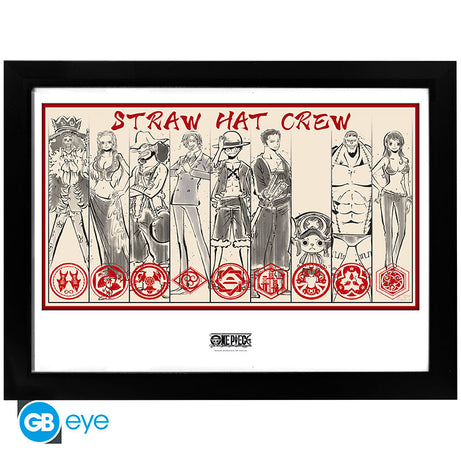 ONE PIECE - Framed print "Straw Hat Crew" (30x40) x2 - Espadas y Más