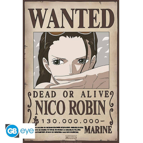 ONE PIECE - Poster "Wanted Robin New" (52x35) - Espadas y Más