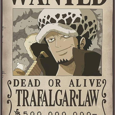 ONE PIECE - Poster "Wanted Trafalgar Law" (52x35) - Espadas y Más