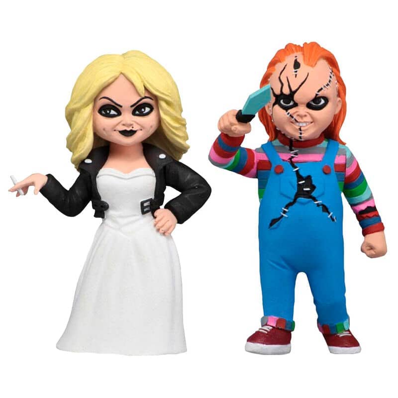 Pack 2 figuras Chucky y Tiffany La Novia de Chucky Toony Terrors 15cm - Espadas y Más