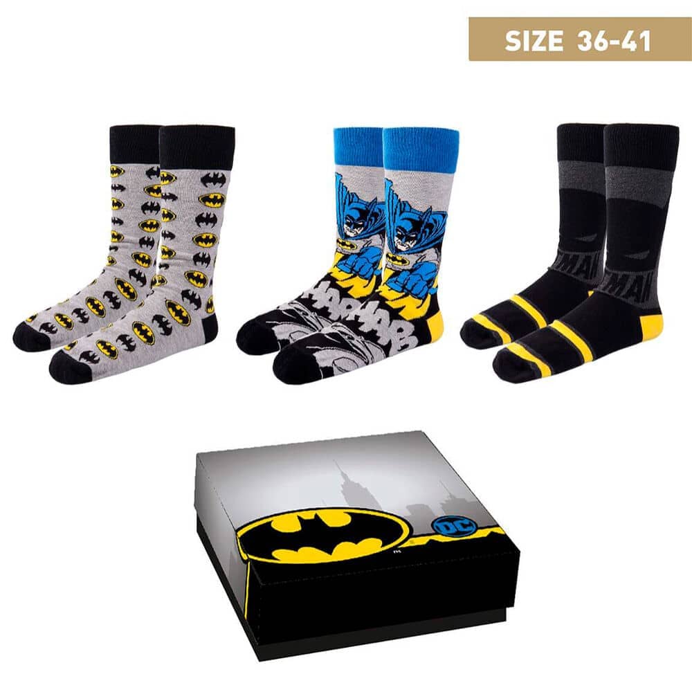 Pack 3 Calcetines Batman DC Comics - Espadas y Más