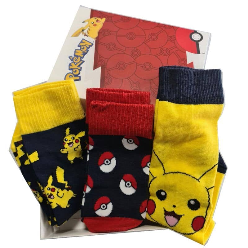 Pack 3 calcetines Pokemon adulto surtido - Espadas y Más