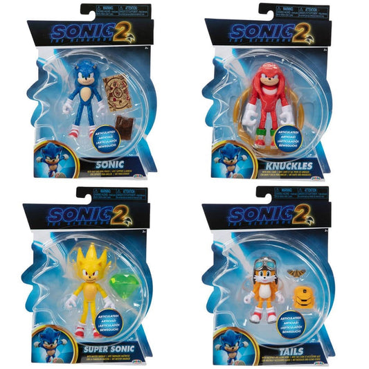 Pack 6 figuras wave 2 Sonic 2 10cm surtido - Espadas y Más