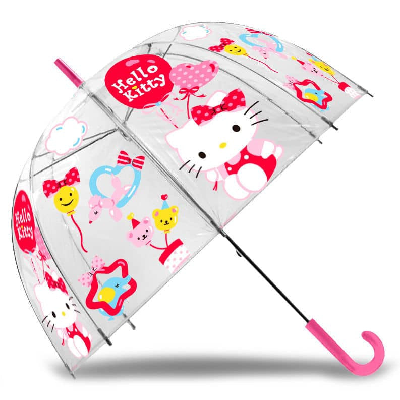 Paraguas burbuja manual Hello Kitty 47cm - Espadas y Más