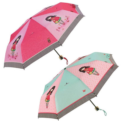 Paraguas plegable manual Every Summer Has a Story Gorjuss surtido 54cm - Espadas y Más