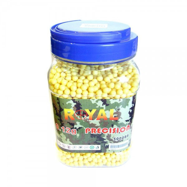 PELLET BOLA REAL 0.12G 5000 PIEZAS AMARILLO (BB 5000) - Espadas y Más