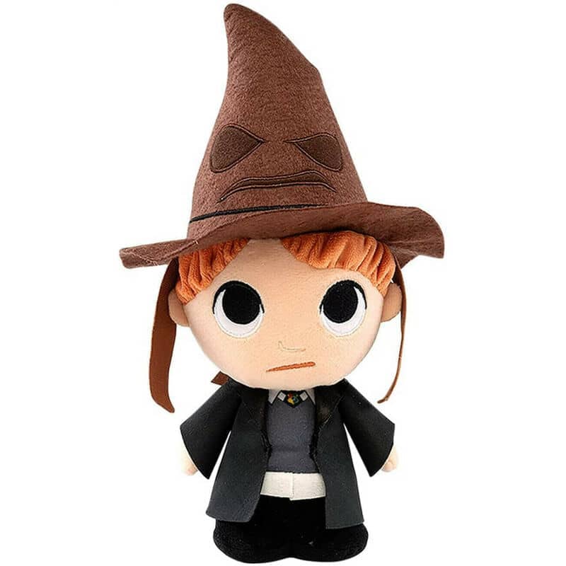 Peluche Harry Potter Ron with sorting hat 15cm - Espadas y Más