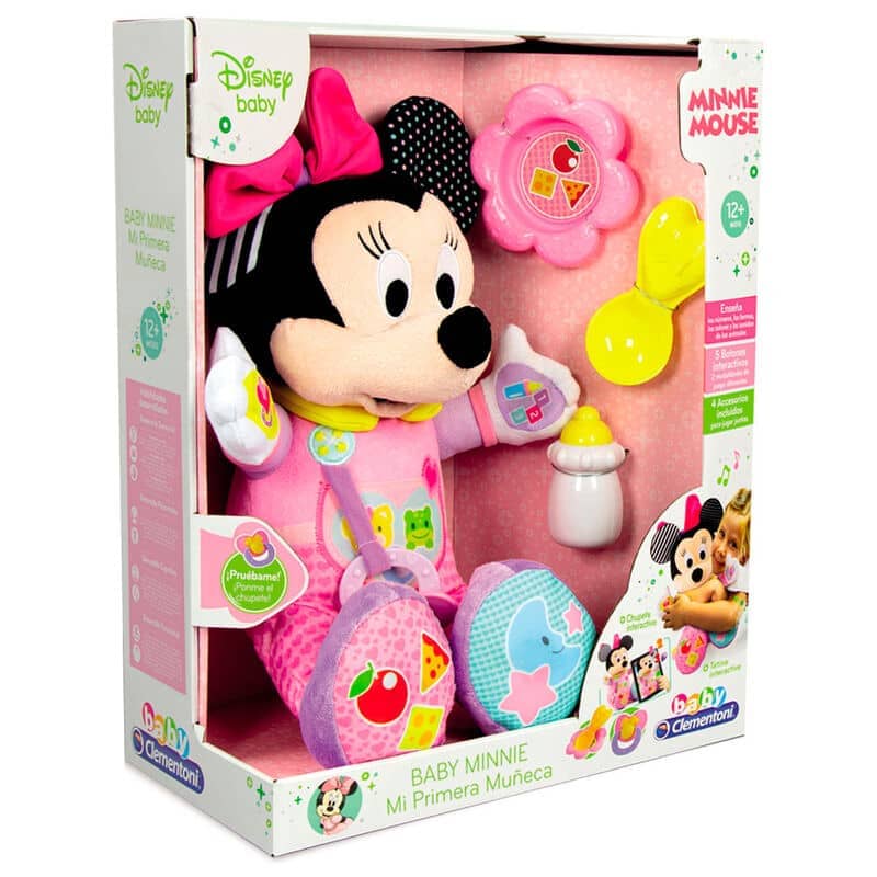 Peluche interactivo Mi Primera Muñeca Minnie Disney español - Espadas y Más