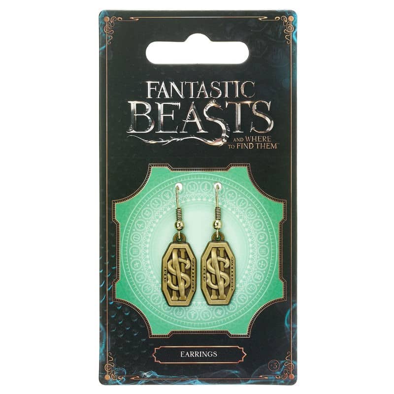 Pendientes Newt Scamander Logo Animales Fantasticos - Espadas y Más