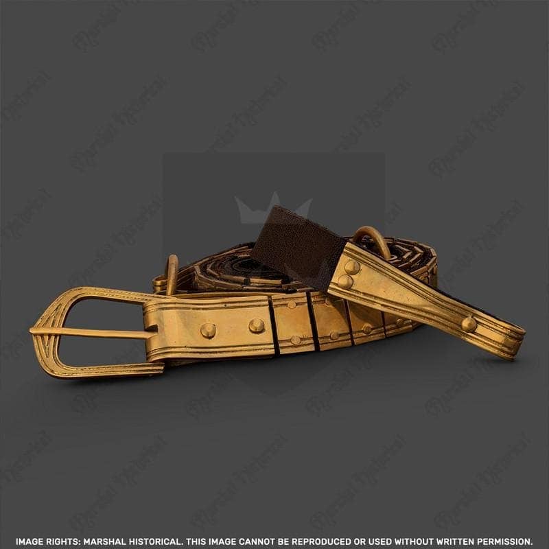 Cinturón Vikingo de placas - Latón - Espadas y Más