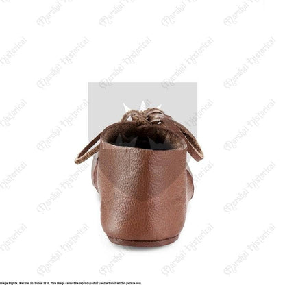 Imagen de Botín Medieval de mujer, Cuero Marrón parte de nuestra colección en Espadas y más, sitio oficial.