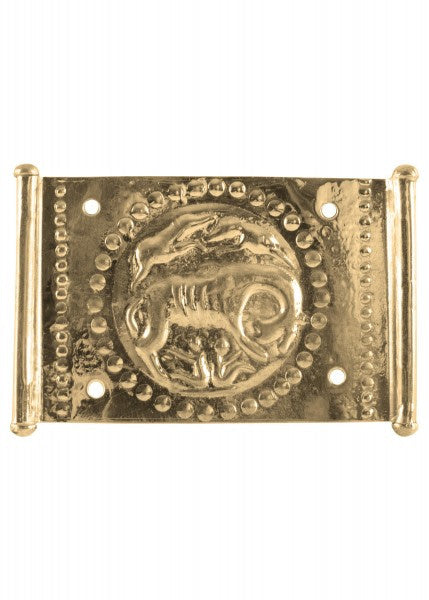 Placa de cinturón romano con lobo, latón - Espadas y Más