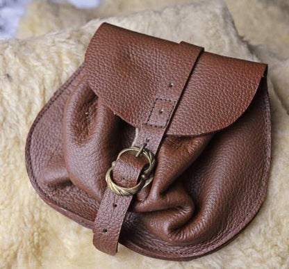 Bolsa pequeña Cuero S. XVI-XVII - Espadas y Más