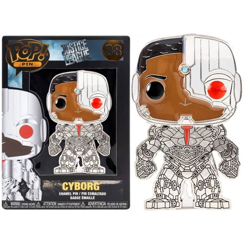 POP Pin DC Comics Cyborg La Liga de la Justicia 10cm - Espadas y Más