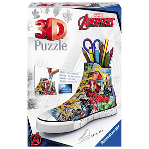 Portalapices 3D Zapatilla Los Vengadores Marvel 108pzs - Espadas y Más