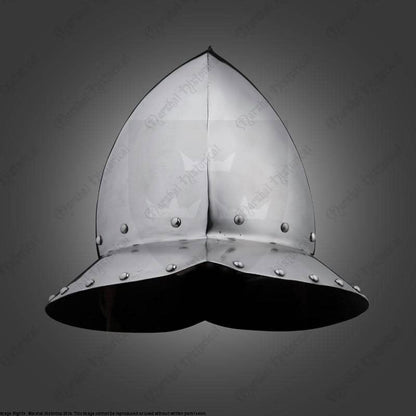 Capacete español S. XV - acero 2mm - Espadas y Más