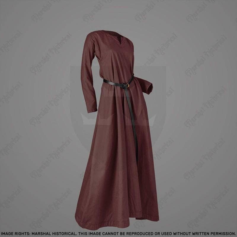 Vestido medieval ligero de mujer S. XI-XV - Color - Espadas y Más