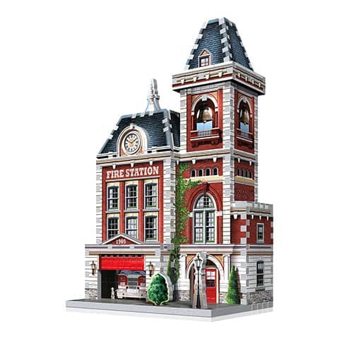 Puzzle 3D Wrebbit estación de bomberos - Urbania W3D0505 - Espadas y Más