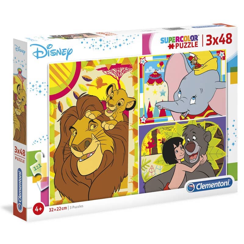 Puzzle Disney Classic 3x48pzs - Espadas y Más