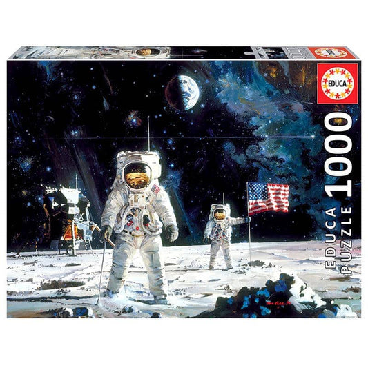Puzzle First Men on the Moon Robert McCall 1000pzs - Espadas y Más