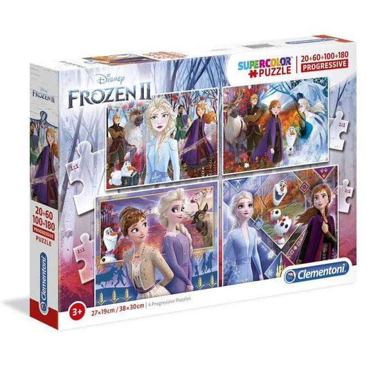 Puzzle Frozen 2 Disney 20+60+100+180pz - Espadas y Más
