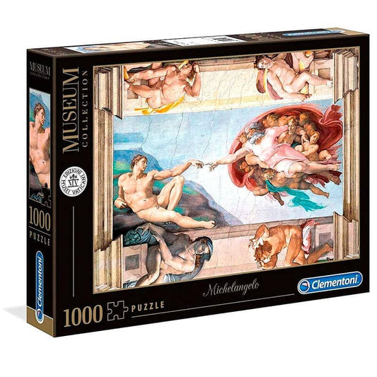 Puzzle La Creacion De Adan Michelangelo Museo Vaticano 1000pzs - Espadas y Más
