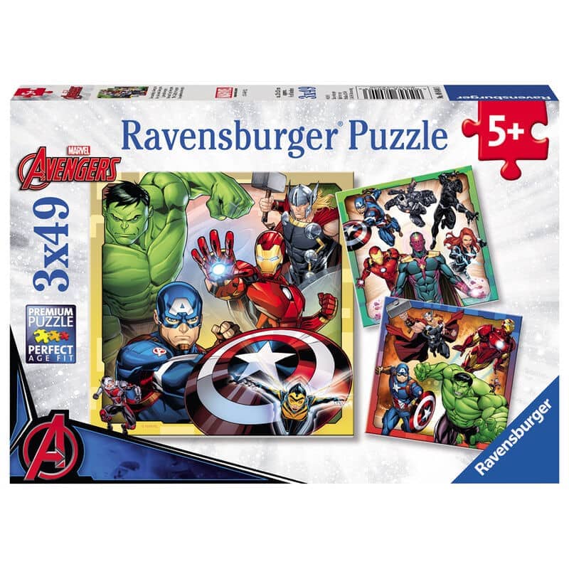 Puzzle Los Vengadores Avengers Marvel 3x49pzs - Espadas y Más