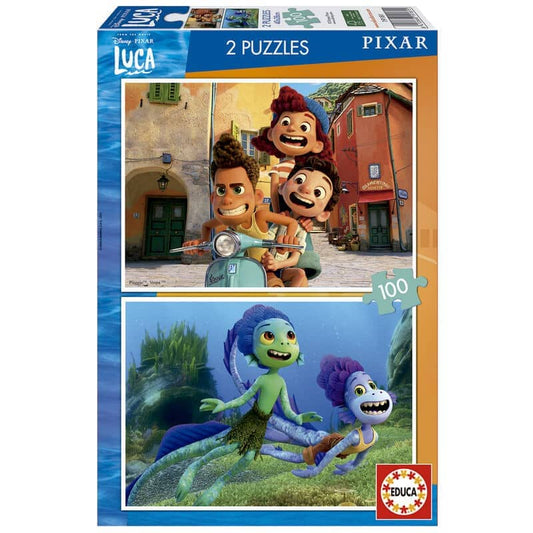 Puzzle Luca Disney 2x100pzs - Espadas y Más