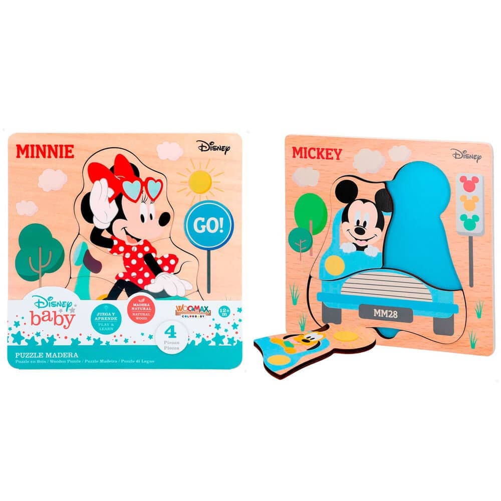 Puzzle madera Mickey Minnie Disney surtido - Espadas y Más