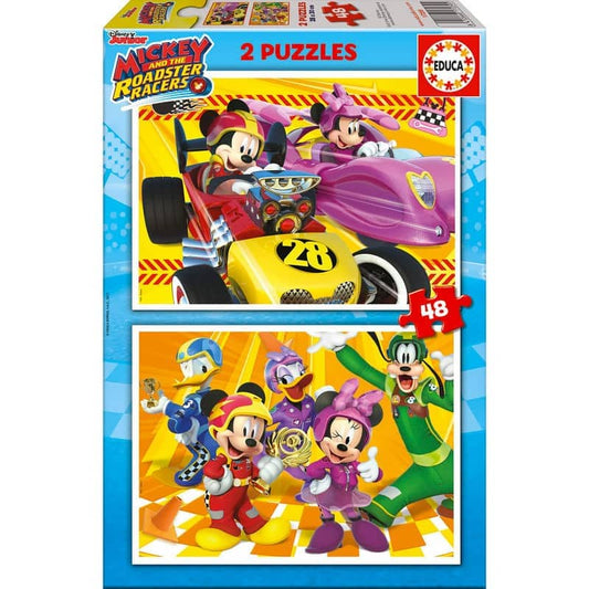 Puzzle Mickey and the Roadster Racers Disney 2x48pzs - Espadas y Más