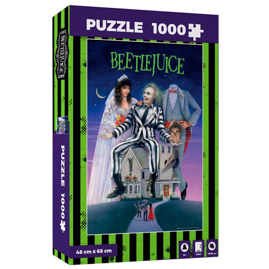 Puzzle Movie Poster Beetlejuice 1000pzs - Espadas y Más