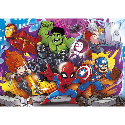 Puzzle Super Hero Marvel 2x20pzs 2x60pzs - Espadas y Más