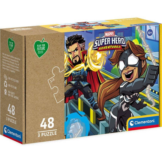 Puzzle Super Heroes Marvel 3x48pzs - Espadas y Más