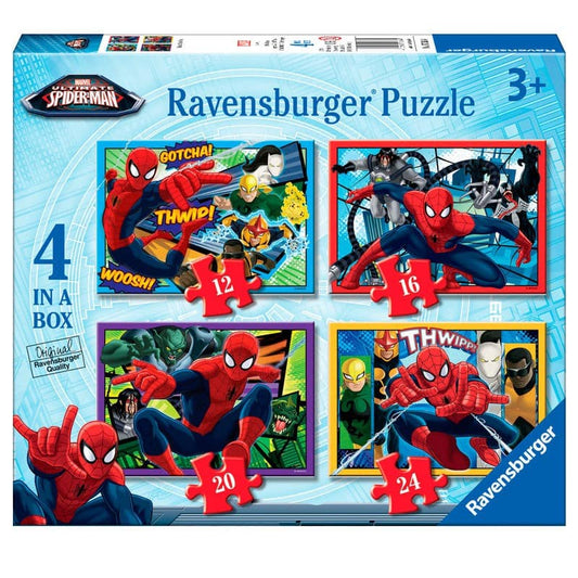 Puzzle Ultimate Spiderman Marvel 12+16+20+24pzs - Espadas y Más
