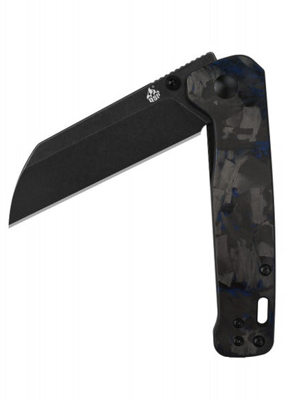 Navaja de bolsillo Pingüino, mango hecho de g10 con inserto de carbono QS130 - Espadas y Más