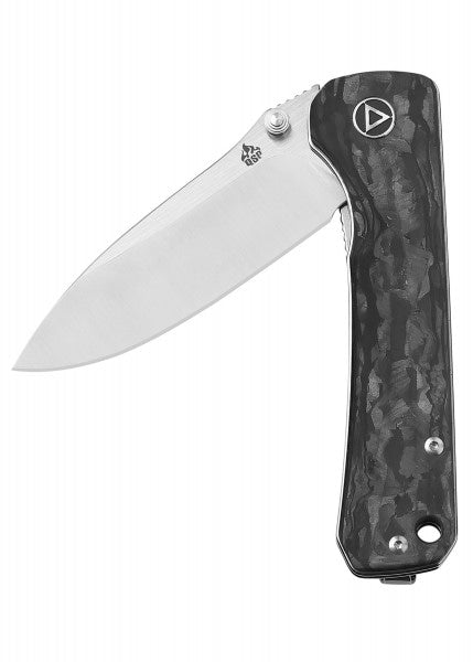 Navaja de bolsillo Hawk, cuchilla de satén S35VN, mango de carbono o papel de aluminio QS131-F - Espadas y Más