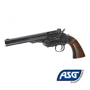 Revolver CO2 Schofield 6" negro balines 4.5 mm ASG18912,ASG18911 - Espadas y Más