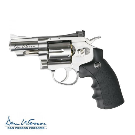 Revolver Dan Wesson 715, 2,5" Silver - 4,5 mm Co2 Bbs Acero ASG18614 - Espadas y Más