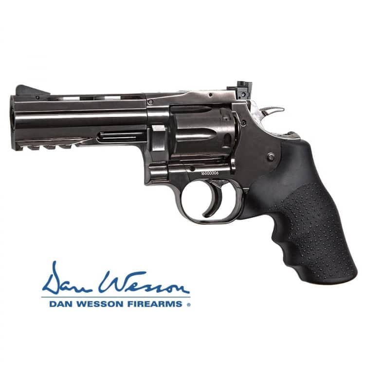 Revolver Dan Wesson 715, 4" Steel Grey - 4,5 mm Co2 Bbs Acero ASG18611 - Espadas y Más