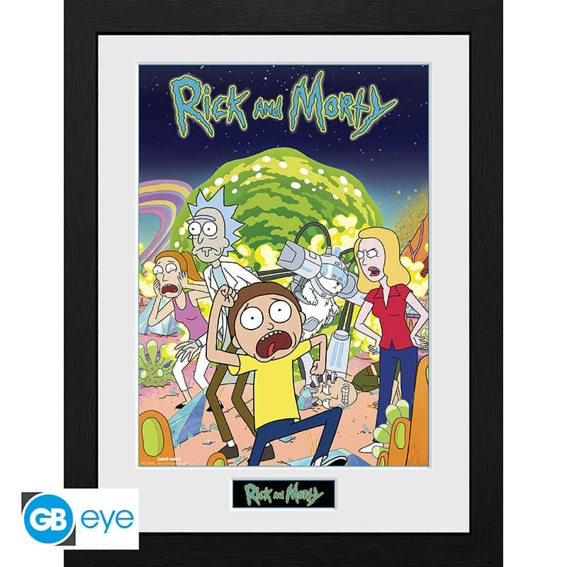 RICK AND MORTY - Framed poster "Compilation" (30x40) x2 - Espadas y Más